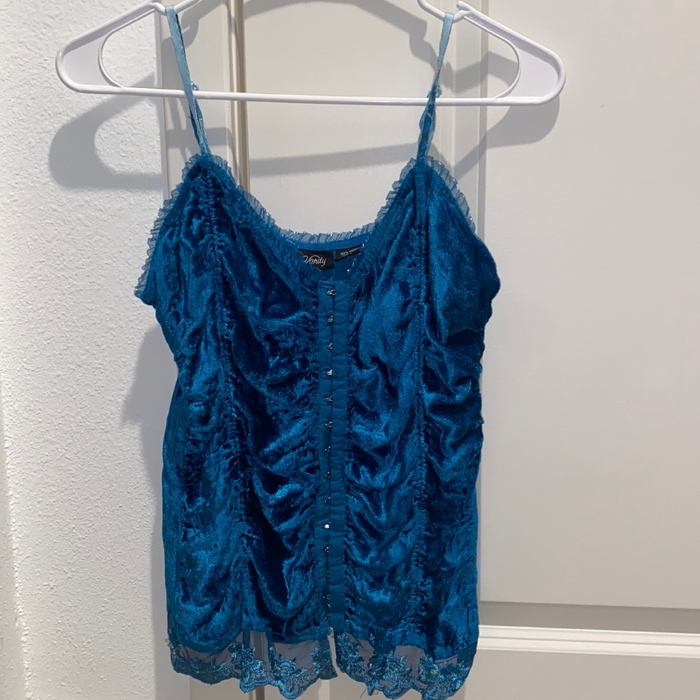 Velvet Corset Tank